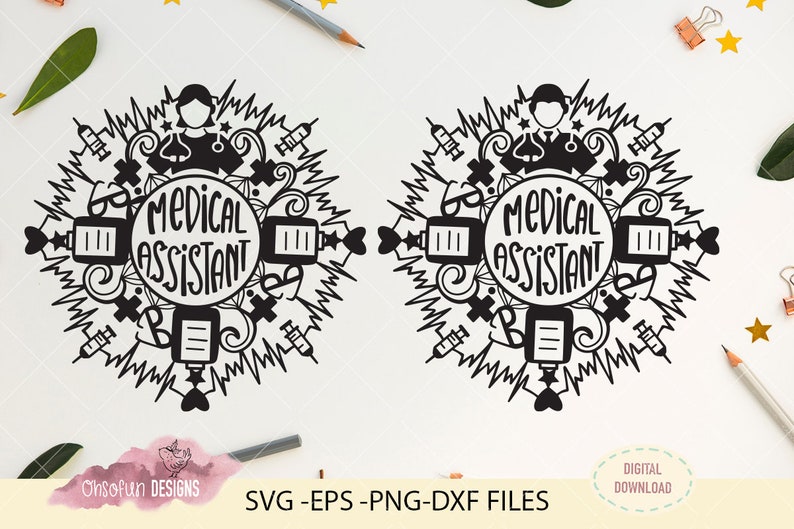 Download Medical assistant Mandala SVG file Digital Download ONLY ...