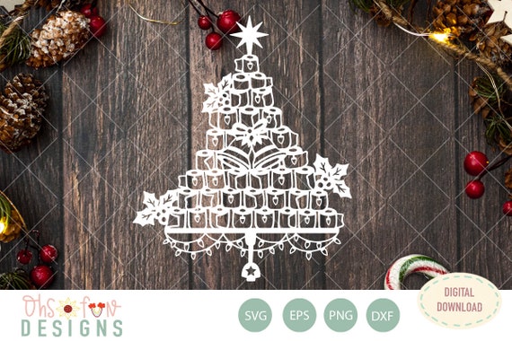Download Toilet Paper Christmas Tree Paper Cut Svg File Digital Etsy