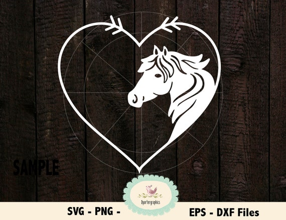 Download Horse Svg Heart Love Horse Svg Cameo Cricut Cut File Horse Etsy