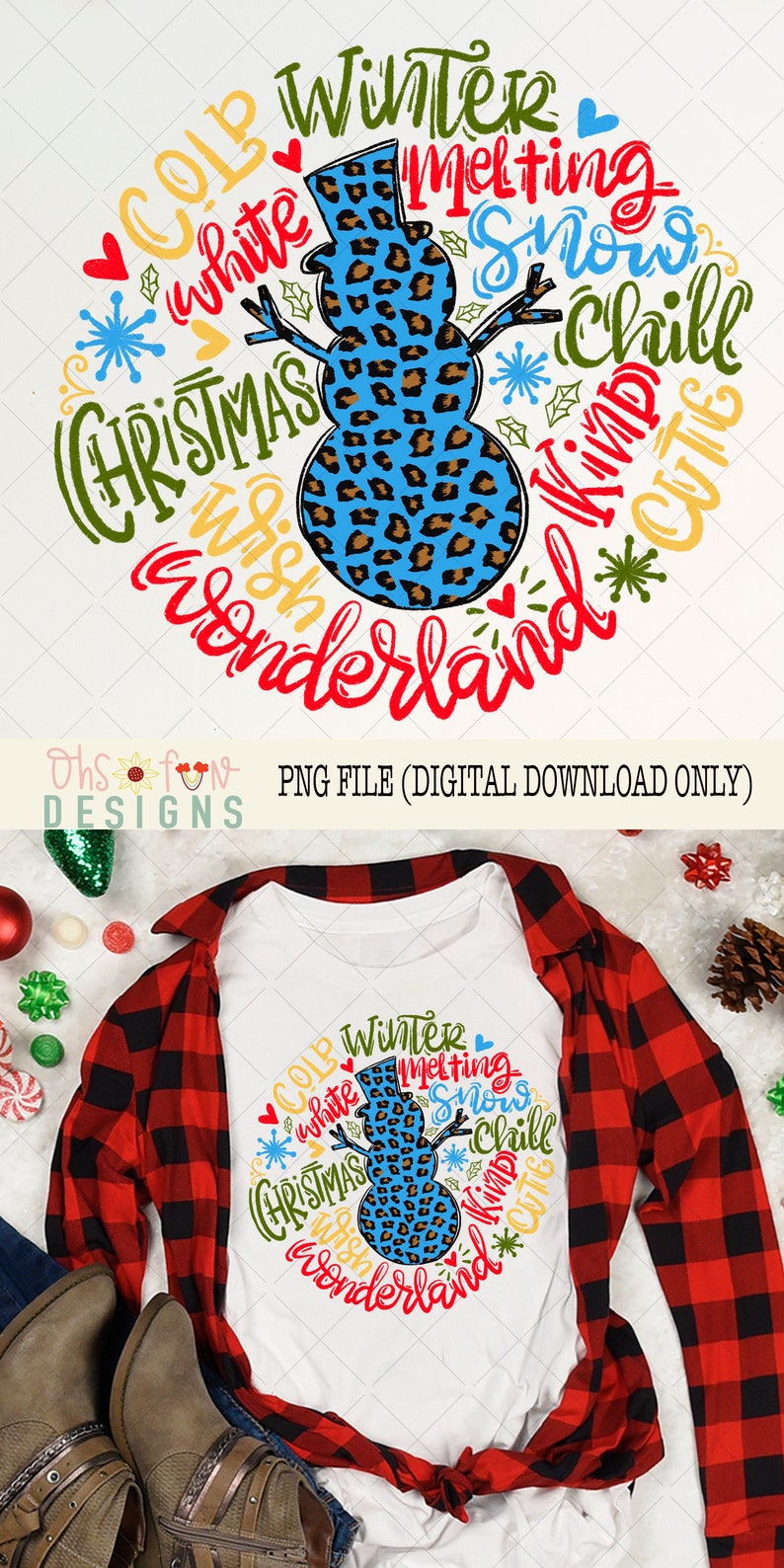 Download Snowman Christmas sublimation DIGITAL DOWNLOAD ONLY png | Etsy