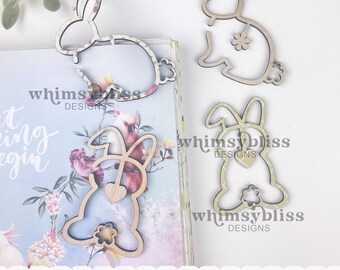 Easter Bunny Bookmark Laser SVG file, Digital Download Only, Wood Bookmark Laser svg, Bundle Bookmark svg