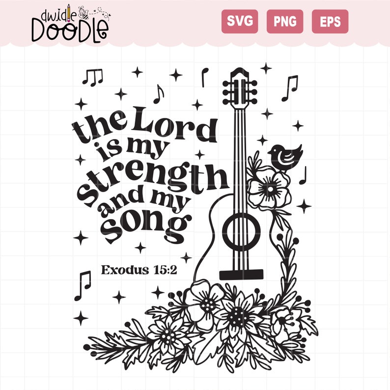 Exodus 15:2 SVG Cut File Digital Download ONLY the Lord is - Etsy