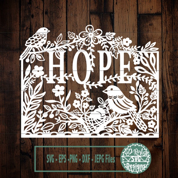 Download Hope Bible Quote Paper Cut Svg Svg File Download Svg Etsy