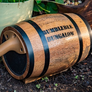 Bumble Bee Hive - Teapot Style Nesting Barrel - Includes Everything - Nontoxic Material