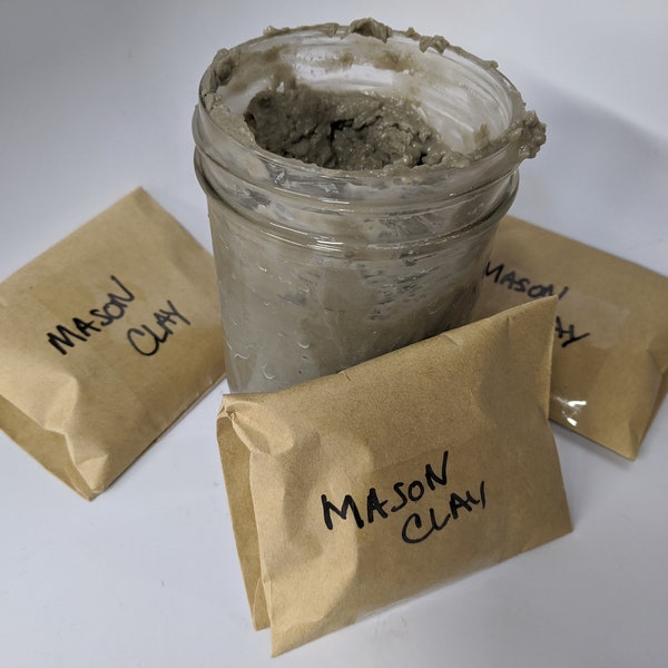 Mason Bee Clay - Organic Natural Clay for Mud Box or Clay Station - Nontoxic Material