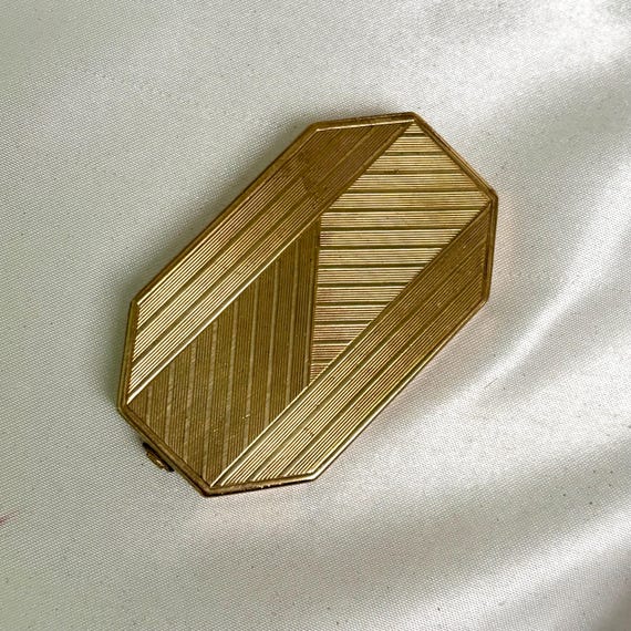 Art Deco Houbigant Paris duo compact. Powder and rouge 1920s