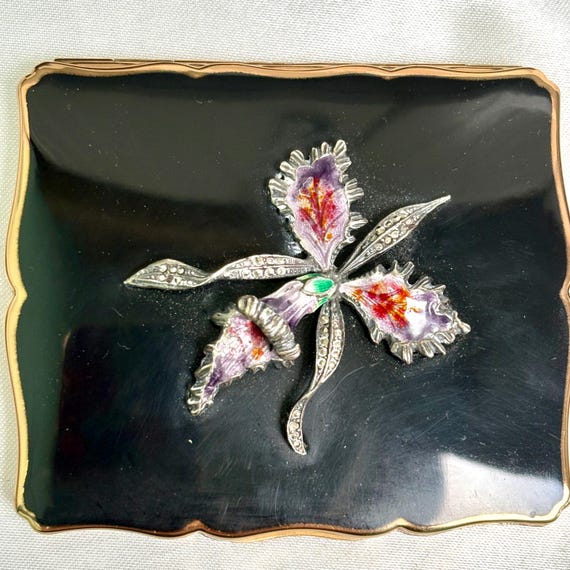 Gorgeous Stratton Empress 1950s rectangular loose… - image 2