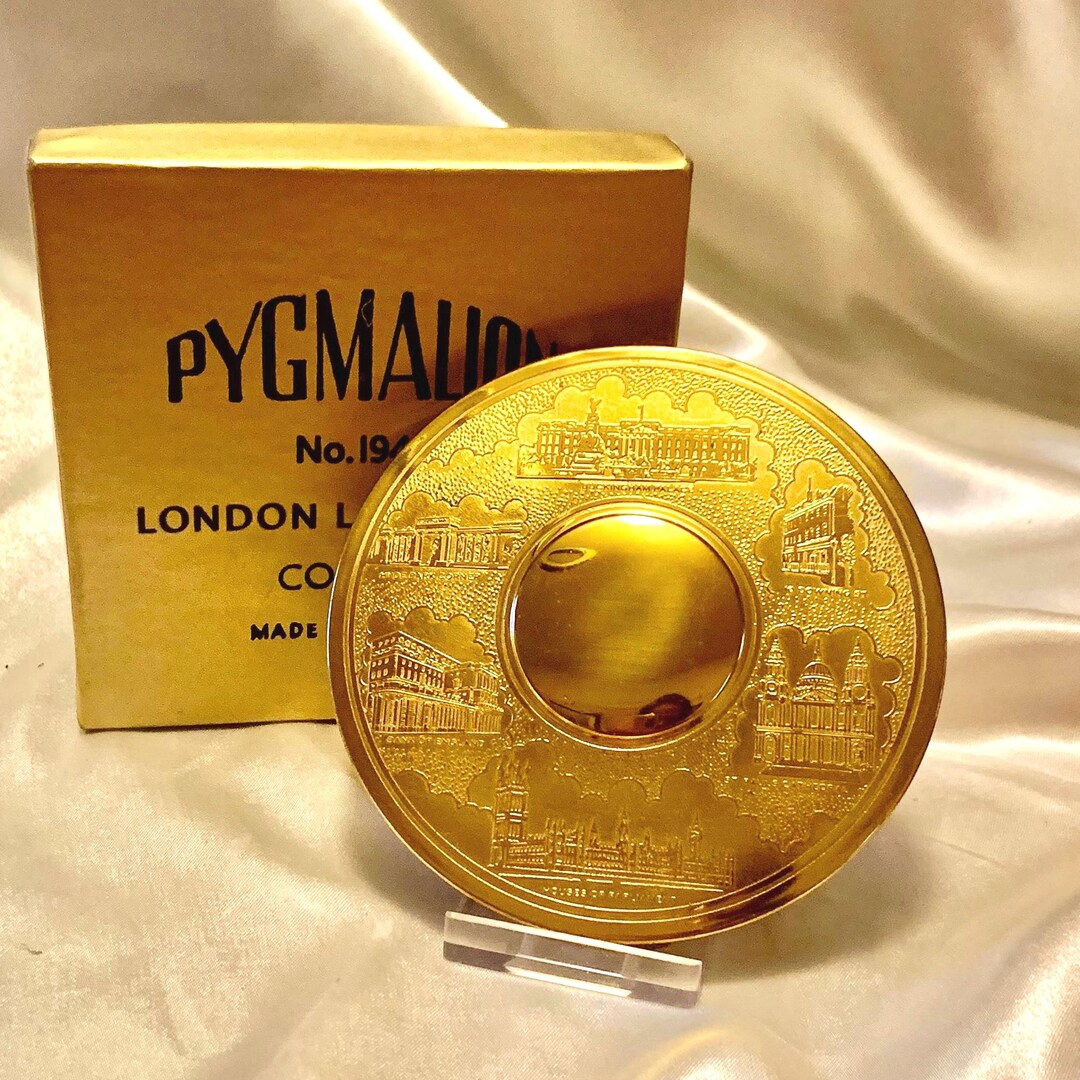 Vintage Pygmalion Compact. London Landmarks No. 1948. Large "flapjack ...