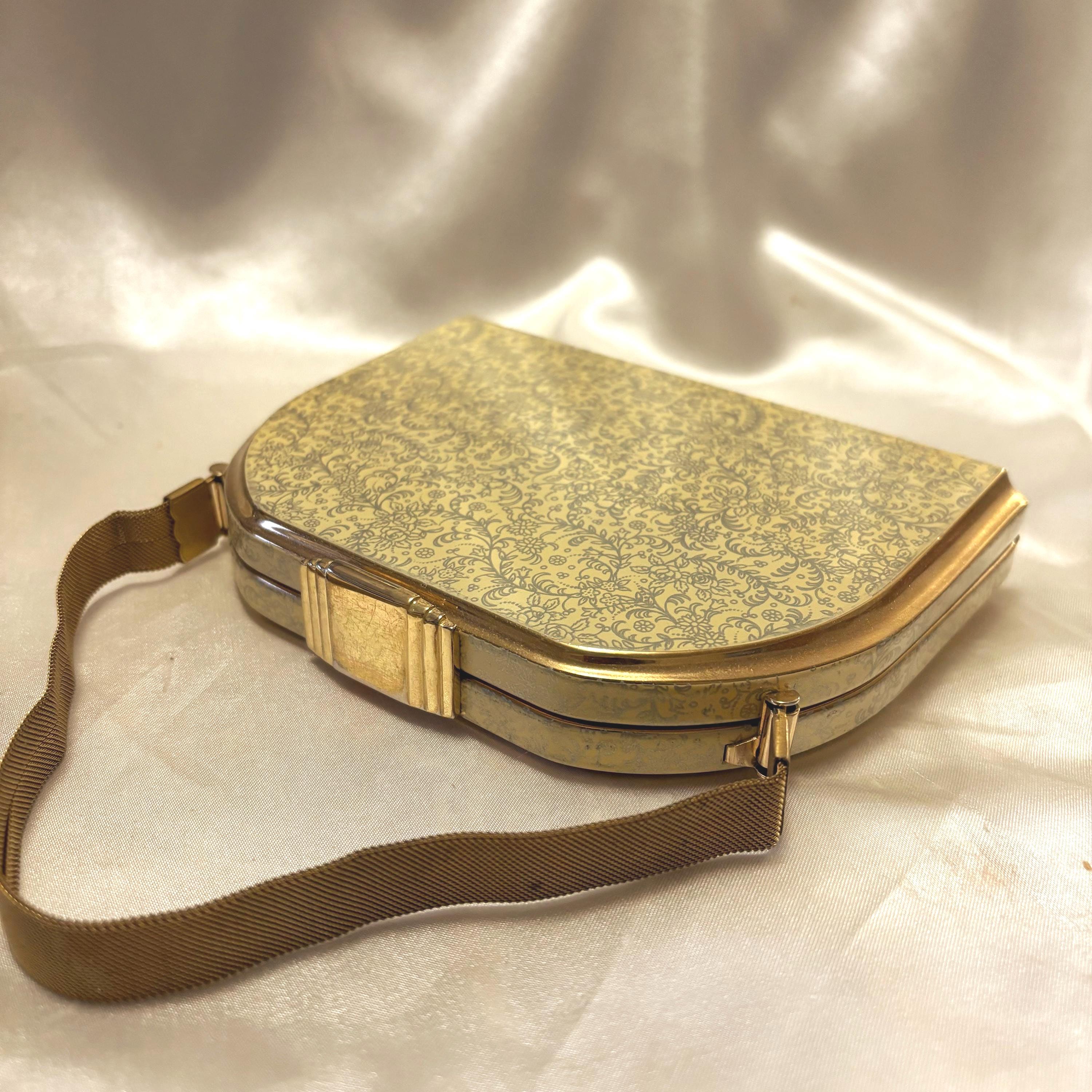 Stratton1789ヴィンテージ小物入れ Vintage Stratton Party Case. Complete. Powder Compact, Lipstick