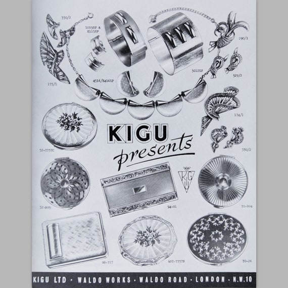 Vintage Kigu cigarette case. Barrel shape with im… - image 10
