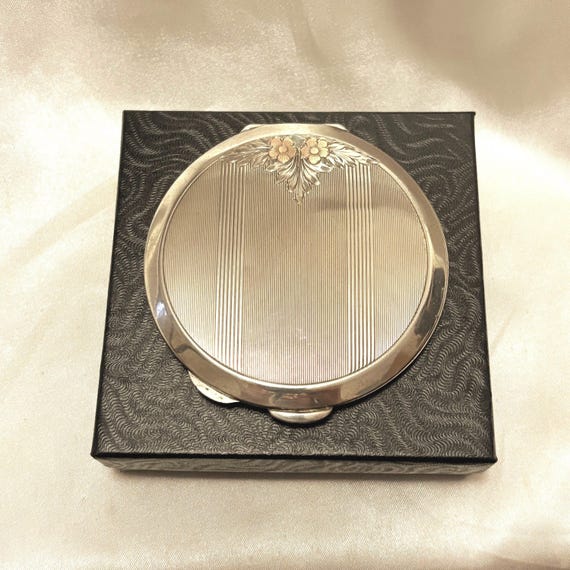 Antique Silver Powder Compact