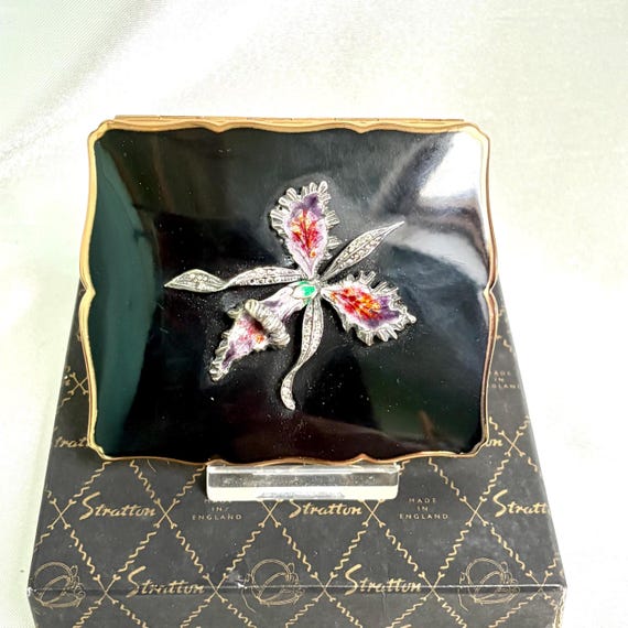 Gorgeous Stratton Empress 1950s rectangular loose… - image 1