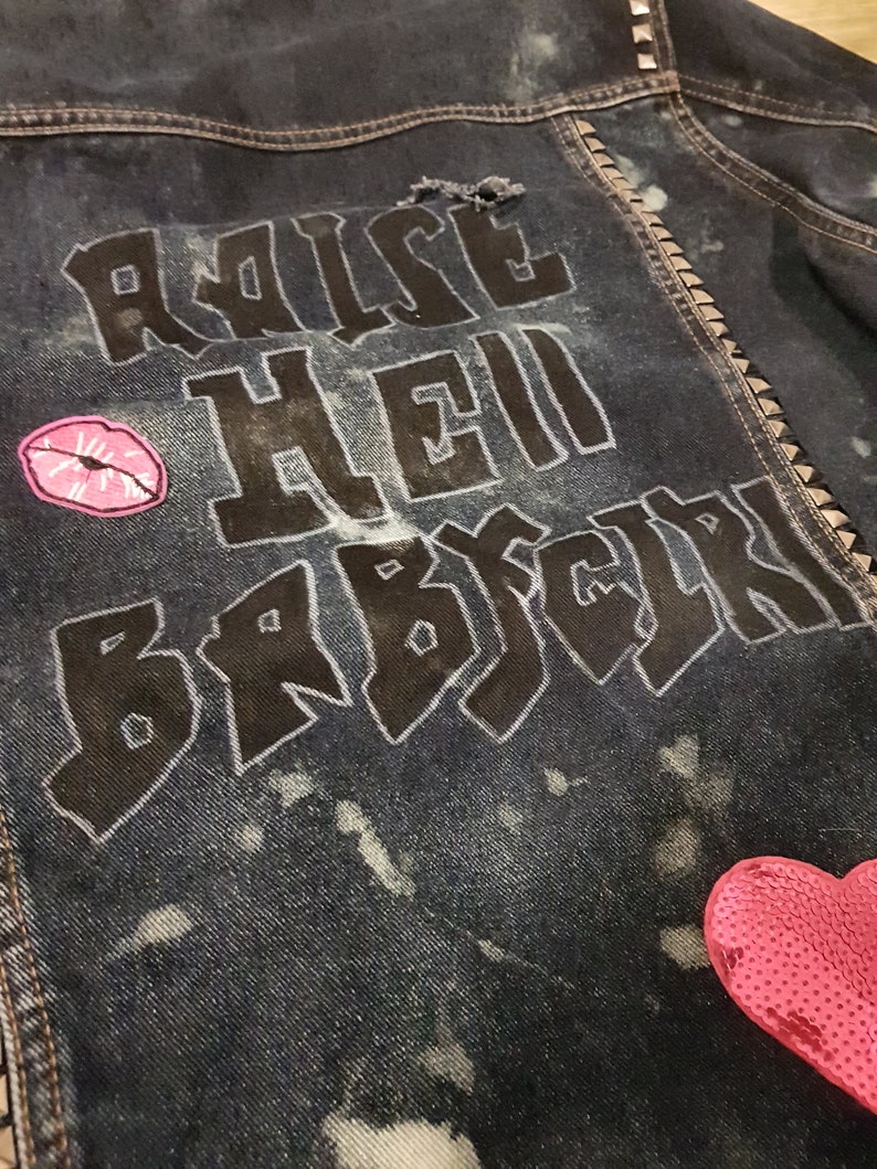 baby distressed denim jacket