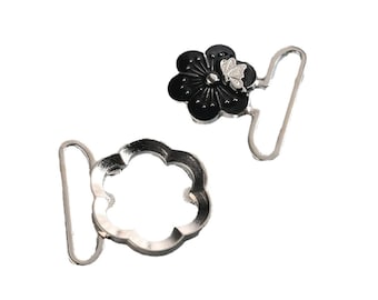 1 piece 40mm (1.5 inch) Decorative Closure Buckles  Metal / Hook Loop Clasp Closure