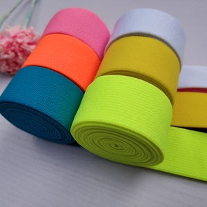 1 Inch 25mm Wide Colored Soft Elastic Band, Elastic Trim, Elastic Ribbon, Sewing Elastic,Clothing accessories-1 Yard