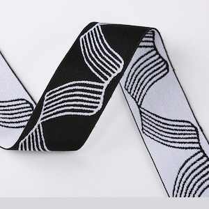 1.5 Inch 40mm Jacquard Elastic band, Waistband Elastic, Sewing Elastic, Clothing accessories-1 Yard