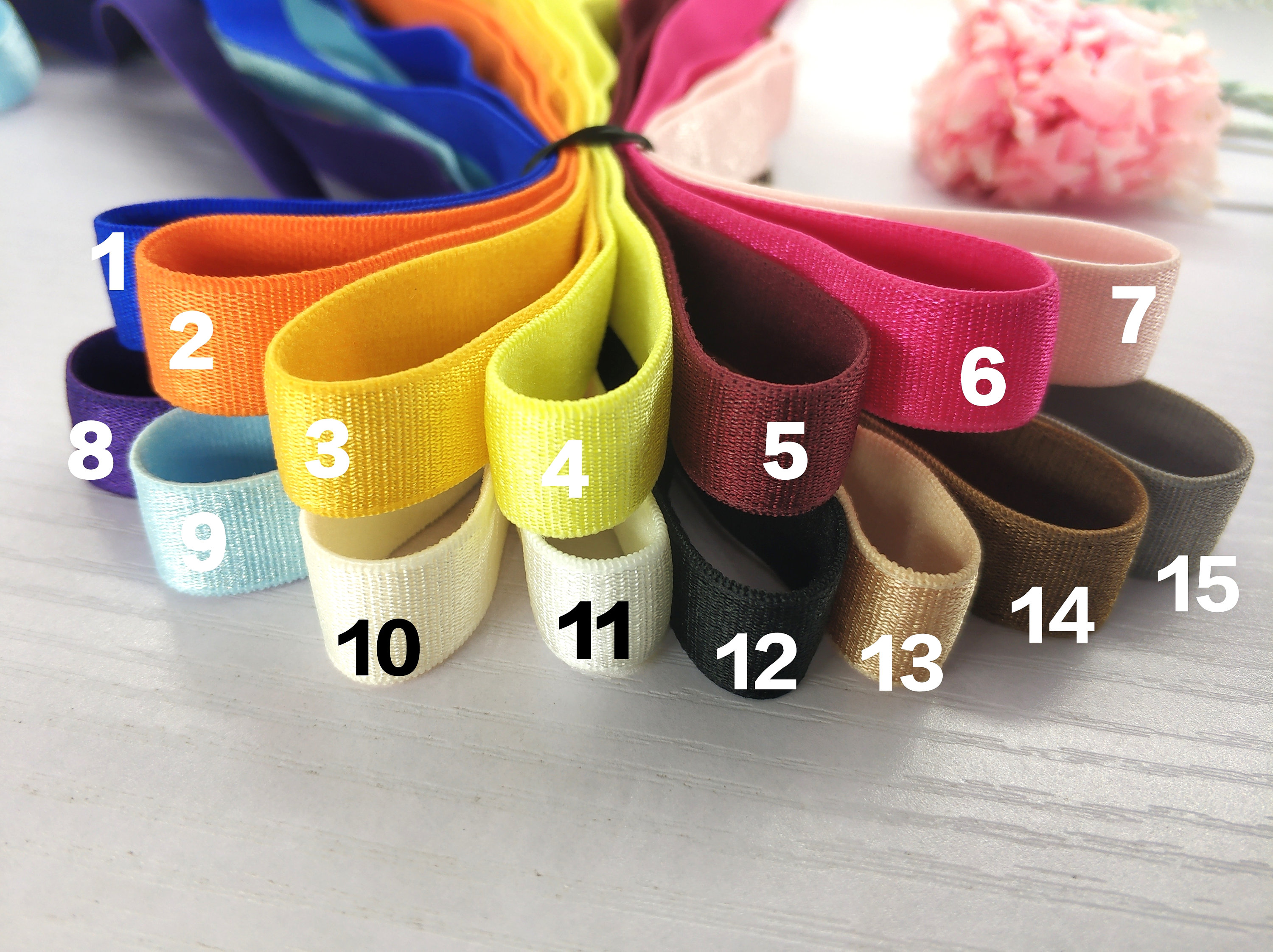 1/2 Inch 12mm Bra Strap, Elastic Band, Elastic Trim, Elastic Ribbon ...