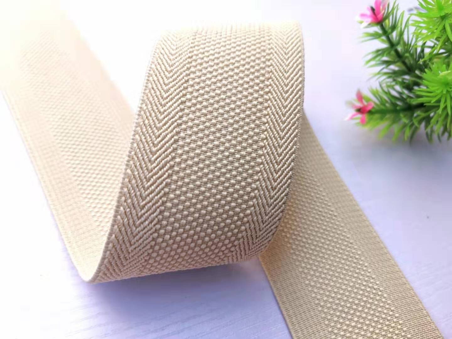 Banda elástica ancha de 2 pulgadas y 50 mm, ribete elástico, cintura elástica, elástico de
