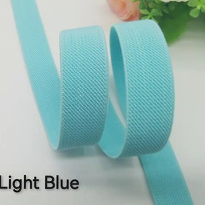 3/4 Inch20mm Wide Colored Double-side Twill Elastic Band, Elastic Trim, Elastic Ribbon, Sewing Elastic,Clothing accessories-1 Yard image 6