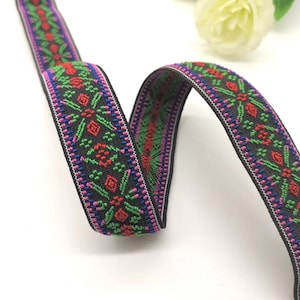 1 inch 25mm Elastic Jacquard Elastic band，Elastic Trim, Elastic Ribbon, Sewing Elastic,Clothing accessories - 1 Yard