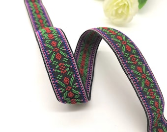 1 inch 25mm Elastic Jacquard Elastic band，Elastic Trim, Elastic Ribbon, Sewing Elastic,Clothing accessories - 1 Yard