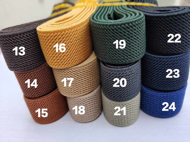 3/4 Inch20mm Wide Colored Double-side Twill Elastic Band, Elastic Trim, Elastic Ribbon, Sewing Elastic,Clothing accessories-1 Yard image 3