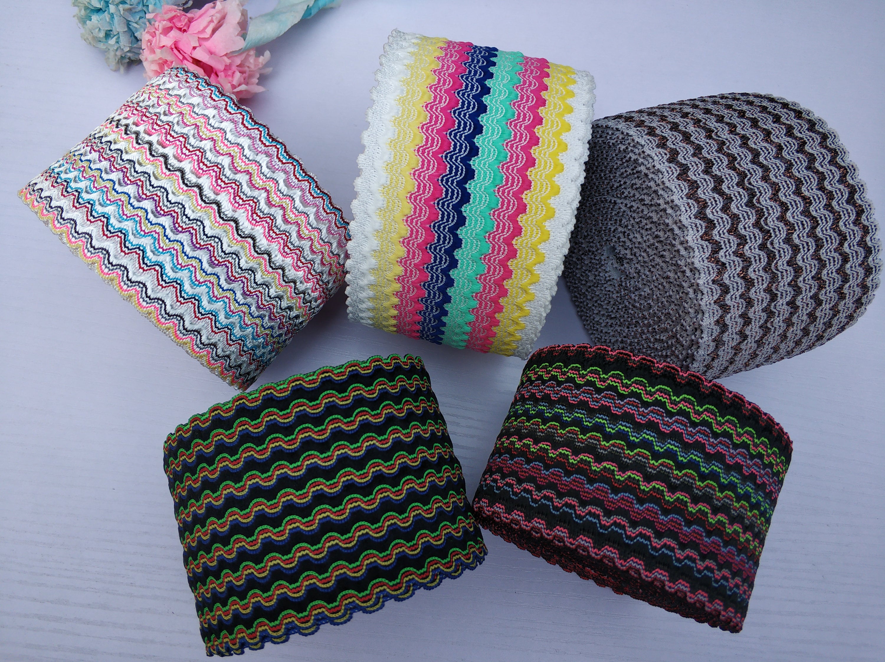 3 75mm Wide Shirring Elastic ,Ruffled Elastic,Waistband Elastic,Sewing  Elastic- 1 Yard