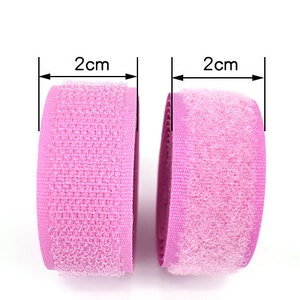 1Pair 2CM Hook and Loop Adhesive Fastener Tape Sewing Tools Polyester Magic Sticker Adesivo Dual Lock Tape No Glue image 4