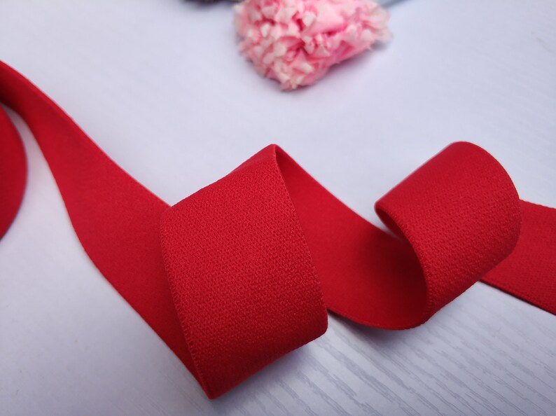 30mm Wide Colored Soft Elastic Band, Elastic Trim, Elastic Ribbon, Sewing Elastic,Clothing accessories-1 Yard image 8