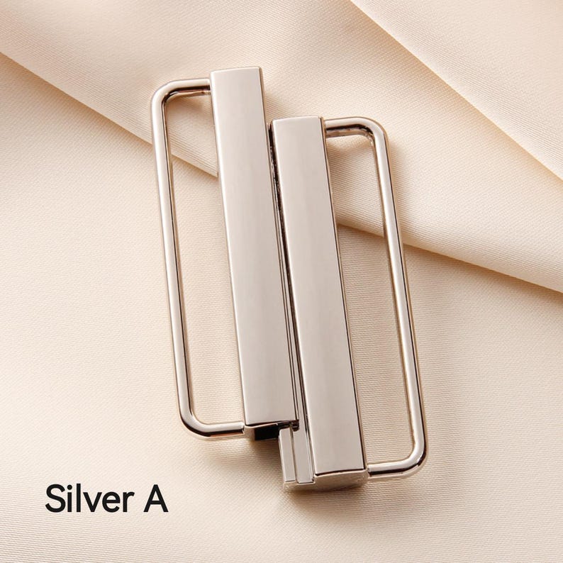 Metallic Loop Buckle 1 Piece 20mm-50mm (2 Inch) Decorative Closure Buckles / Golden/silver ...