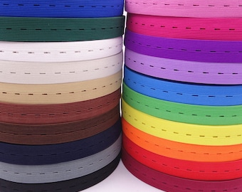 5/8”（18mm） Colored Buttonhole Elastic band,Face mask DIY， Clothing accessories 1 yards