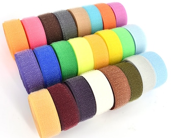 1Pair 2CM Hook and Loop Adhesive Fastener Tape Sewing Tools Polyester Magic Sticker Adesivo Dual Lock Tape No Glue