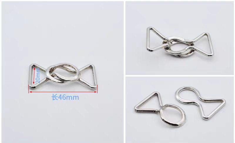 Metallic Loop Buckle 1 Piece 20mm-38mm (1.5 Inch) Decorative Closure Buckles / Gold /silver ...