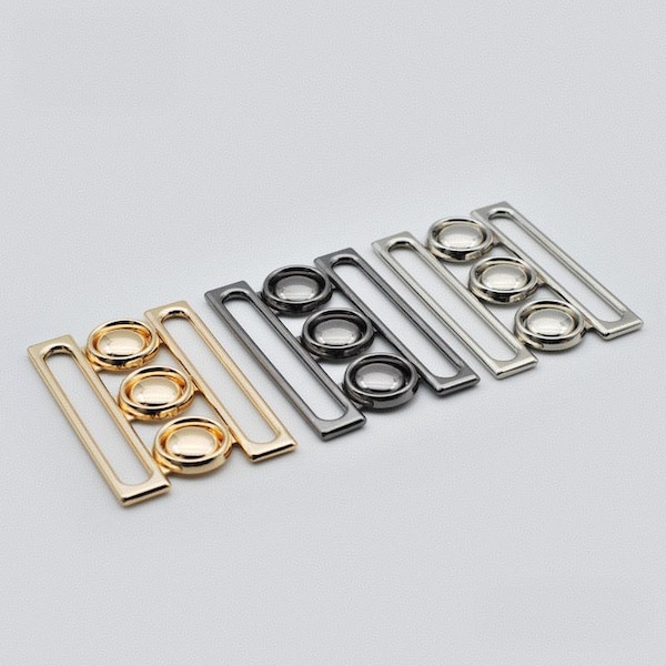 1 styck 60 mm (2,5 tum) Dekorativa spännen / Guld/Silvermetall / Kardborreband -
