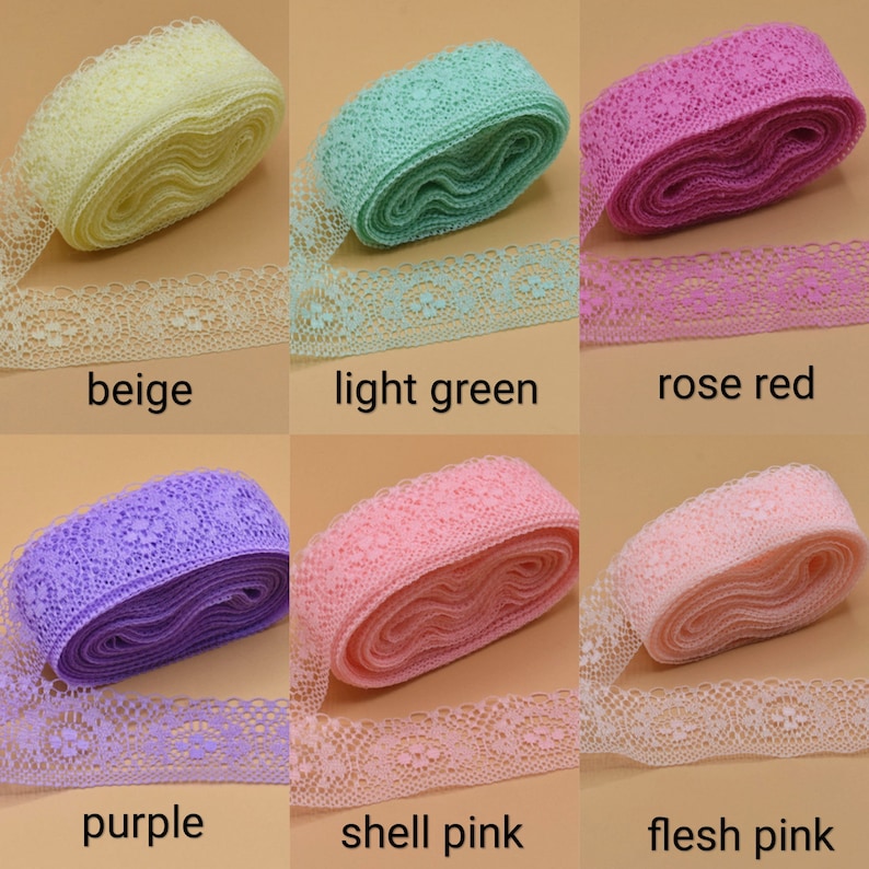 10 Yards Lace Ribbon 40MM Wide White Embroidered Net Lace Trim Etsy