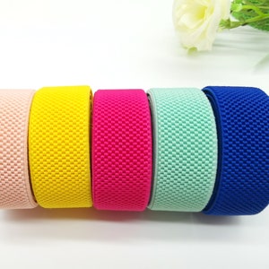 1 pulgada 25 mm de ancho color reloj banda elástica, correa de reloj, adorno elástico, cinta elástica, elástico de costura, accesorios de ropa-1 yarda