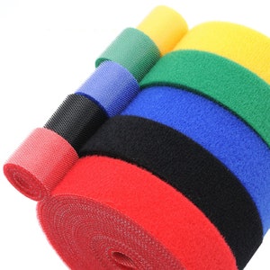 15mm wide 3Meters Reusable Adhesive Fastener Tape Back to Back Strong Hooks and Loops Fasteners Cable Ties Curtain Fastener Magic Tape