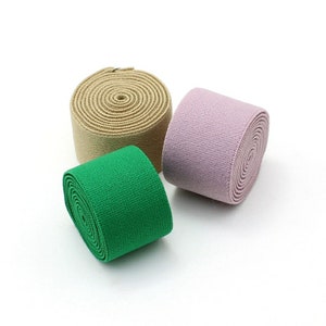 30mm Wide Colored Soft Elastic Band, Elastic Trim, Elastic Ribbon, Sewing Elastic,Clothing accessories-1 Yard image 3