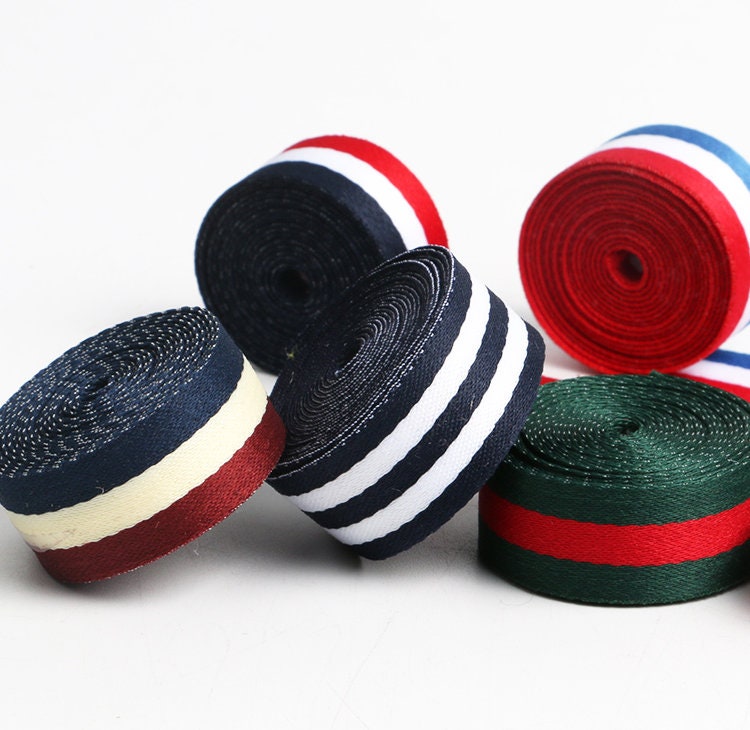 15mm Wide Colour Striped Ribbon, Colour Ribbon, DIY Hem Strip ...