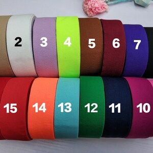 30mm Wide Colored Soft Elastic Band, Elastic Trim, Elastic Ribbon, Sewing Elastic,Clothing accessories-1 Yard image 4