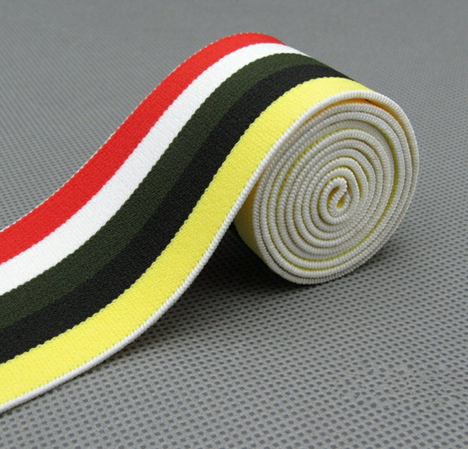 2 Inch 50mm Wide Striped Twill Colored Elastic, Waistband Elastic ...