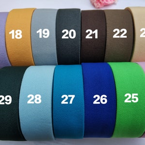 30mm Wide Colored Soft Elastic Band, Elastic Trim, Elastic Ribbon, Sewing Elastic,Clothing accessories-1 Yard image 5