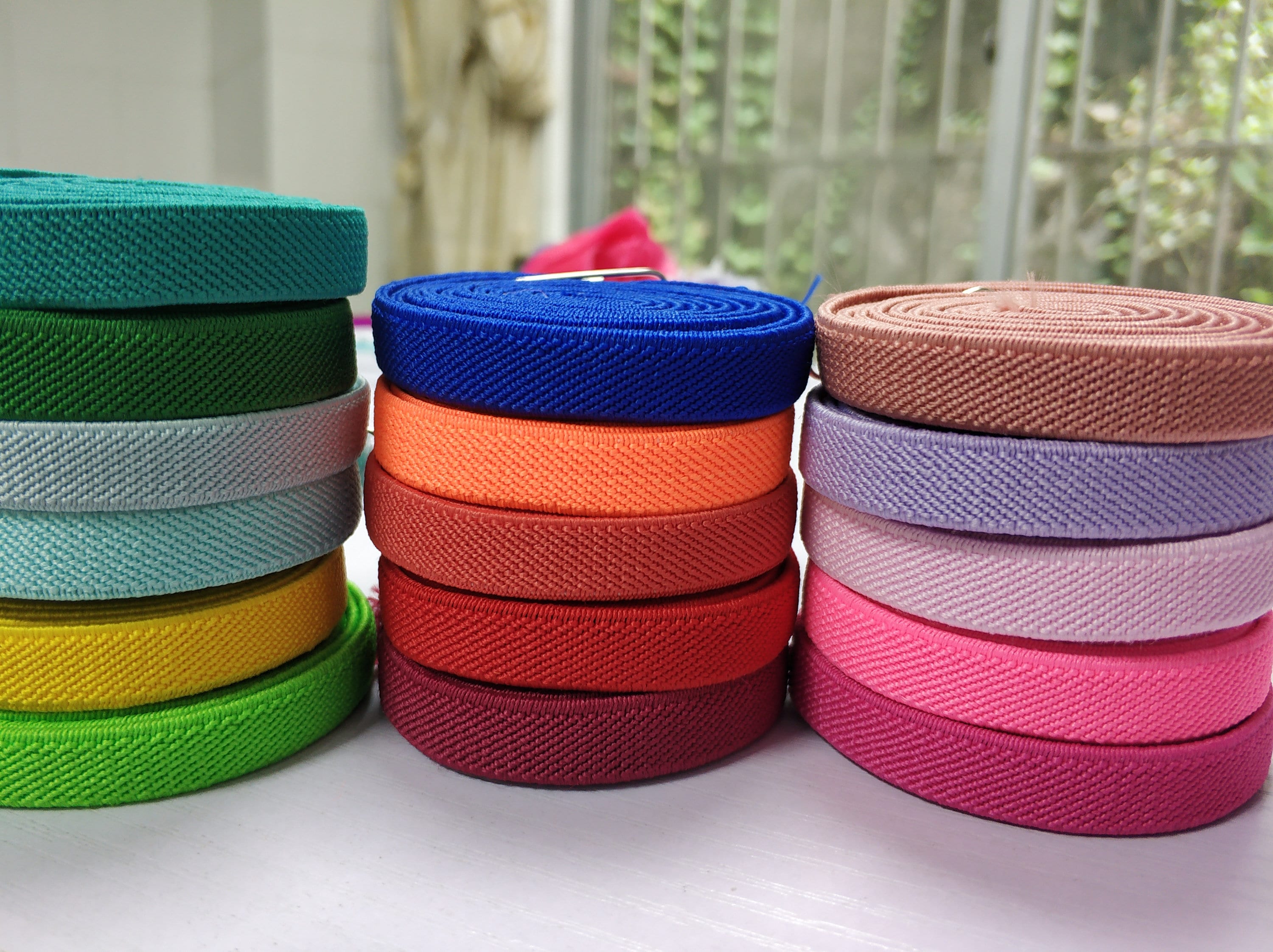 1-1/4 Inch30mm Wide Colored Double-side Twill Elastic Band, Elastic Trim,  Elastic Ribbon, Sewing Elastic,clothing Accessories-1 Yard 