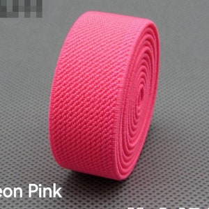 3/4 Inch20mm Wide Colored Double-side Twill Elastic Band, Elastic Trim, Elastic Ribbon, Sewing Elastic,Clothing accessories-1 Yard image 7
