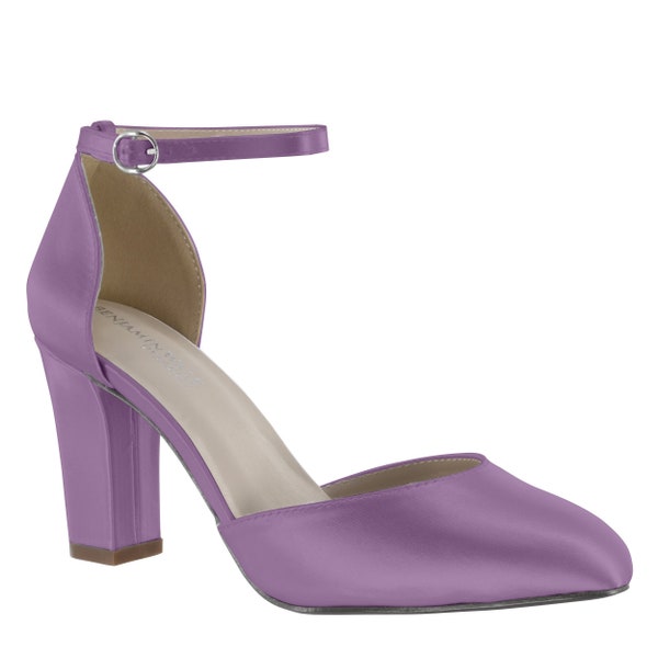 Amanda  Satin Dyed Wisteria Prom Shoe, Bridesmaid Shoe, Wedding Shoe, Evening Shoe, Dyed Shoe, Custom Color, Dyed, Black,