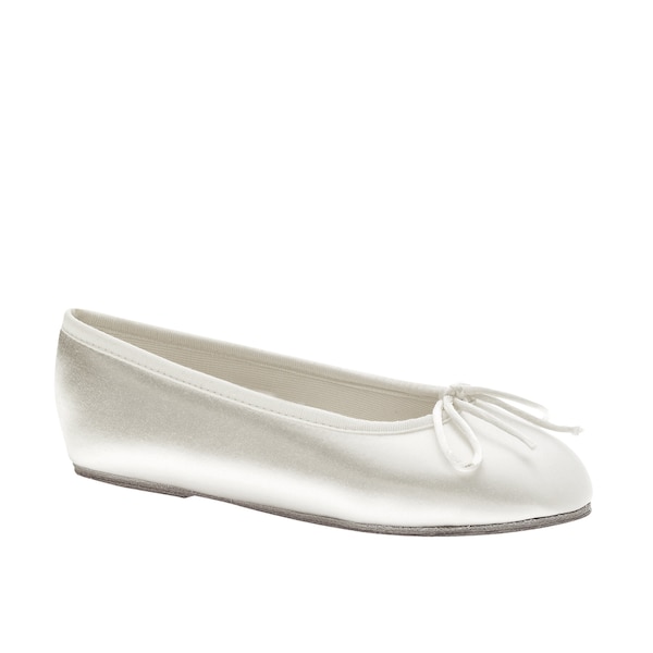 Children White Satin Shoes dye to match your wedding party