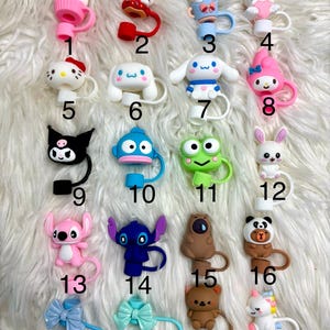Cute Straw Toppers for Stanley Cups, Reusable Straw Covers, Silicone Straw Caps, Drink Accessories, Gift for Her, Size 10mm