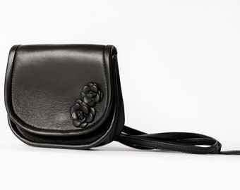 Small Leather Purse with Adjustable Strap Shoulder and Waist Bag Design