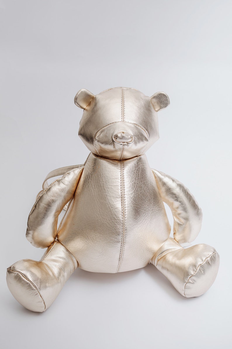 Teddy Bear Leather Design Backpack image 7