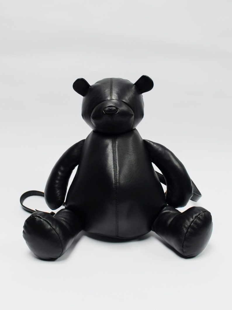 Teddy Bear Leather Design Backpack image 3